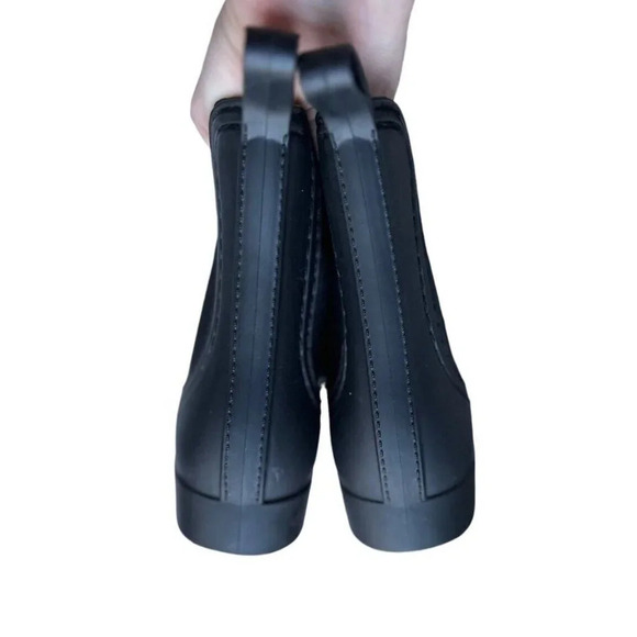 Report Slicker Matte Black Chelsea Rain Boots Size 10/40 Style 581072 Women’s - Picture 10 of 11